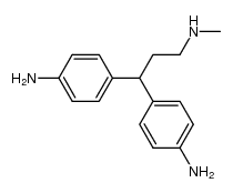 Propylamine, 3,3-bis(4-aminophenyl)-N-methyl-结构式