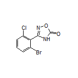 3-(2-溴-6-氯苯基)-1,2,4-噁二唑-5(4H)-酮结构式