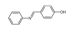 (E)-4-((PHENYLIMINO)METHYL)PHENOL结构式