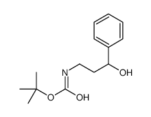 TERT-BUTYL (3-HYDROXY-3-PHENYLPROPYL)CARBAMATE structure