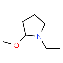 Pyrrolidine, 1-ethyl-2-methoxy- (9CI) structure