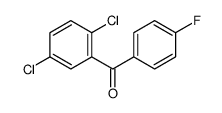 (2,5-dichlorophenyl)-(4-fluorophenyl)methanone结构式