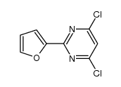 4,6-二氯-2-(呋喃-2-基)嘧啶结构式