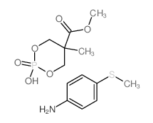 methyl 2-hydroxy-5-methyl-2-oxo-1,3-dioxa-2$l^C13H20NO6PS-phosphacyclohexane-5-carboxylate; 4-methylsulfanylaniline picture