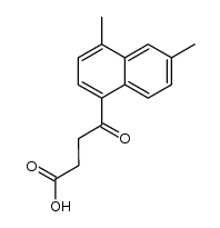 4-[4.6-Dimethyl-naphthyl-(1)]-4-oxo-buttersaeure结构式