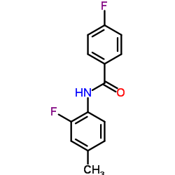 4-Fluoro-N-(2-fluoro-4-methylphenyl)benzamide结构式