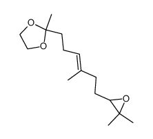 2-[(E)-6-((R)-3,3-Dimethyl-oxiranyl)-4-methyl-hex-3-enyl]-2-methyl-[1,3]dioxolane Structure