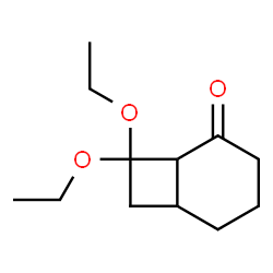 Bicyclo[4.2.0]octan-2-one, 8,8-diethoxy- (9CI) Structure