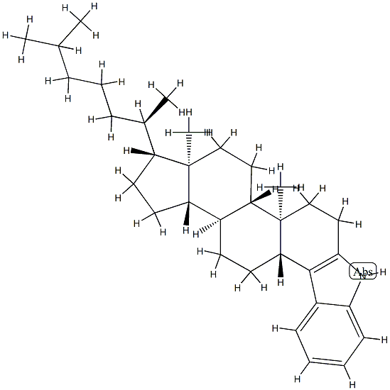 1'H-5α-Cholest-3-eno[3,4-b]indole结构式