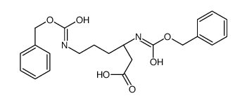 (3S)-3,6-bis(phenylmethoxycarbonylamino)hexanoic acid结构式