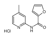 N-(4-methylpyridin-2-yl)furan-2-carboxamide,hydrochloride结构式