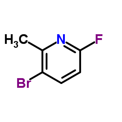 2-甲基-3-溴-6-氟吡啶结构式