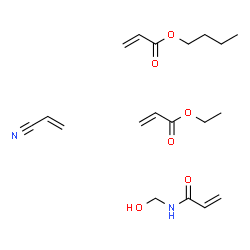 Butyl acrylate, N-methylol acrylamide, ethyl acrylate,acrylonitrilepolymer结构式