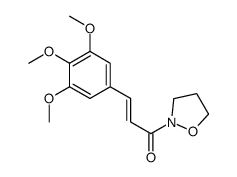 2-[1-Oxo-3-(3,4,5-trimethoxyphenyl)-2-propenyl]tetrahydroisoxazole结构式