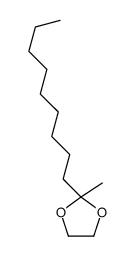 2-methyl-2-nonyl-1,3-dioxolane structure