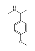 1-(4-Methoxyphenyl)-N-methylethanamine Structure