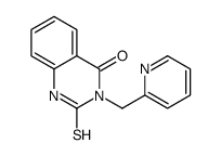 3-(pyridin-2-ylmethyl)-2-sulfanylidene-1H-quinazolin-4-one结构式