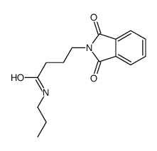 4-(1,3-dioxoisoindol-2-yl)-N-propylbutanamide结构式