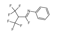 β,β,β,β',β',β'-hexafluoro-N-phenyl-isobutyrimidoyl fluoride Structure