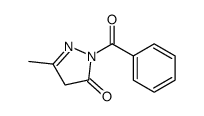 2-benzoyl-5-methyl-4H-pyrazol-3-one结构式