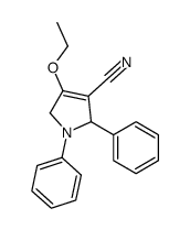 4-ethoxy-1,2-diphenyl-2,5-dihydropyrrole-3-carbonitrile Structure