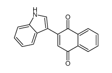 2-(1H-indol-3-yl)naphthalene-1,4-dione结构式