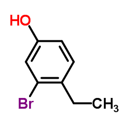 Phenol,3-bromo-4-ethyl- Structure