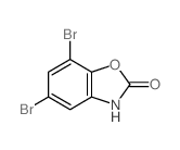 5,7-dibromo-3H-1,3-benzoxazol-2-one结构式