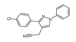 3-(4-chlorophenyl)-1-phenyl-1H-pyrazole-4-acetonitrile picture