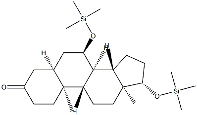 7α,17β-Bis[(trimethylsilyl)oxy]-5β-androstan-3-one structure