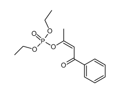 Phosphoric acid diethyl ester (Z)-1-methyl-3-oxo-3-phenyl-propenyl ester结构式