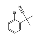 2-(2-bromophenyl)-2-methylpropanenitrile structure