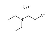 sodium β-(diethyalmino)ethylmercaptide Structure