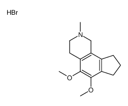 5,6-dimethoxy-2-methyl-1,3,4,7,8,9-hexahydrocyclopenta[h]isoquinoline,hydrobromide结构式