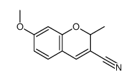 7-Methoxy-2-methyl-2H-1-benzopyran-3-carbonitrile Structure