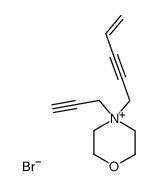 4-(pent-4-en-2-yn-1-yl)-4-(prop-2-yn-1-yl)morpholin-4-ium bromide结构式