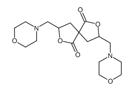 3,8-bis(morpholin-4-ylmethyl)-2,7-dioxaspiro[4.4]nonane-1,6-dione Structure