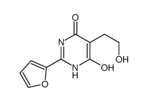 2-(furan-2-yl)-4-hydroxy-5-(2-hydroxyethyl)-1H-pyrimidin-6-one Structure