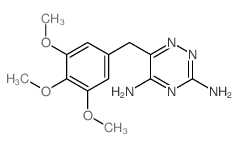 1,2,4-Triazine-3,5-diamine, 6-((3,4,5-trimethoxyphenyl)methyl)- picture