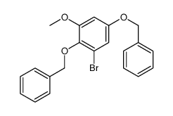 1-bromo-3-methoxy-2,5-bis(phenylmethoxy)benzene结构式