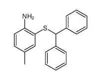 2-benzhydrylsulfanyl-4-methylaniline Structure