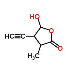 2(3H)-Furanone, 4-ethynyldihydro-5-hydroxy-3-methyl- (9CI) picture