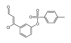 [3-(1-chloro-3-oxoprop-1-enyl)phenyl] 4-methylbenzenesulfonate Structure