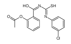 [2-[(3-chlorophenyl)carbamothioylcarbamoyl]phenyl] acetate Structure