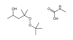 4-tert-butylperoxy-4-methylpentan-2-ol,methylcarbamic acid Structure