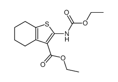 2-ethoxycarbonylamino-3-ethoxycarbonyl-5,6,7,8-tetrahydrobenzo[b]thiophene结构式