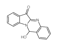 12-Hydroxyindolo(2,1-b)quinazoline-6(12H)-one Structure