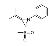 1-methylsulfonyl-2-phenyl-3-propan-2-ylidenediaziridine Structure