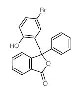 3-(5-bromo-2-hydroxy-phenyl)-3-phenyl-isobenzofuran-1-one structure