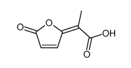 2-(5-oxofuran-2-ylidene)propanoic acid结构式